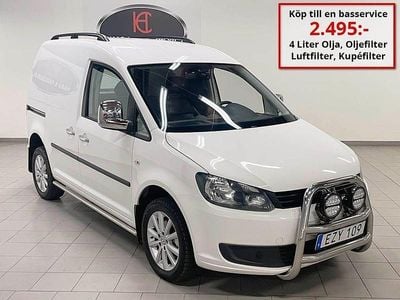 Vit Begagnad 2015 VW Caddy Minibuss | 99 000 kr (Marknadspris)