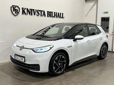 Begagnad VW ID.3 Pro Performance 150 kW (204 HK) 2021 Vit Halvkombi