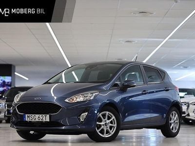 Blå Begagnad 2019 Ford Fiesta Trend Halvkombi | 154 900 kr (Marknadspris)