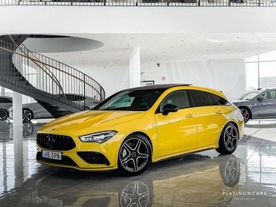 Gul (solgul) Begagnad 2019 Mercedes CLA35 AMG Shooting Brake AMG Kombi | 409 000 kr