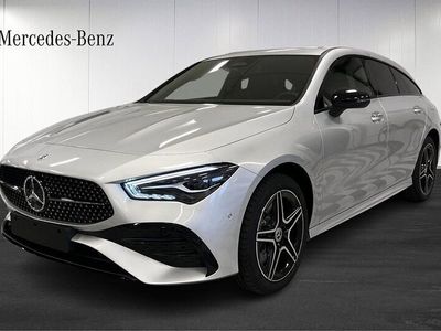 begagnad Mercedes CLA250e Shooting Brake AMG-LINE/Nightpackage/Drag/keylessgo/ 2024 Silver