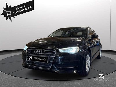Begagnad Audi A3 Attraction 110 HK (80 kW) 2015 Svart metallic