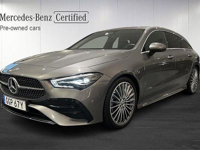 Mörkgrå Begagnad 2024 Mercedes CLA200 Shooting Brake Advanced Plus Kombi | 379 000 kr (Lite dyr)
