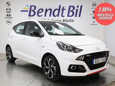 Begagnad Hyundai i10 N Line 90 HK (66 kW) 2024 Vit Halvkombi