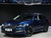 Begagnad Skoda Superb Business Line 218 HK (160 kW) 2021 Blå