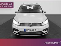 begagnad VW Touran TSI 150hk R-Line 7-sits B-kam CarPlay Drag
