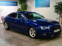 Begagnad Audi A5 Sportback S-Line 177 HK (130 kW) 2014 Blå Halvkombi