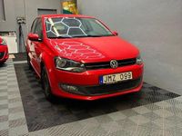 Begagnad VW Polo 90 HK (66 kW) 2011 Röd Halvkombi
