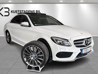 Begagnad Mercedes C200 AMG line 184 HK (135 kW) 2015 Vit Sedan