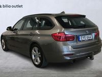 begagnad BMW 318 d Touring 318 Steptronic Euro 6 Dragkrok Pdc Fram o Bak 2017 Silver