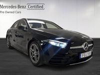 begagnad Mercedes A180 Sedan AMG/Backkamera/Navi/SE SPEC/Moms 2021 Svart