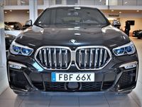 begagnad BMW X6 M50d M-sport Navi Pano 360° H&K Värm HUD Drag V-hjul Euro6 400hk