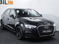 Begagnad Audi A3 Proline 150 HK (110 kW) 2018 Svart Sedan