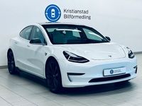 begagnad Tesla Model 3 Performance, AWD, Pärlvit Met. Panorama 2020, Halvkombi