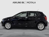 Begagnad VW Polo 90 HK (66 kW) 2016 Svart Halvkombi