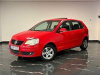 Begagnad VW Polo Comfortline 80 HK (58 kW) 2008 Röd Halvkombi