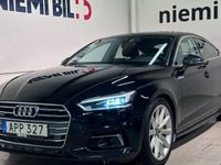 begagnad Audi A5 Sportback 2.0 TFSI quattro S Tronic Pvärm SoV Drag 2018, Sportkupé