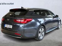 begagnad Kia Optima Hybrid Sport Wagon Plug-in B-kamera CarPlay H/K Plus pkt 2 Pano 205hk 2018 Grå
