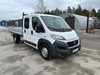 begagnad Fiat Ducato Dubbelhytt Lång Flak 2.3 Multijet 130hk Värmare