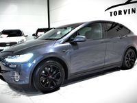 begagnad Tesla Model X 90D / 6 Sits / Drag / FSD / AWD / Garanti