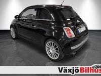 Begagnad Fiat 500 Lounge 69 HK (50 kW) 2010 Svart Halvkombi