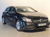 Begagnad Mercedes A180 Style 122 HK (89 kW) 2017 Svart Halvkombi