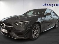 Begagnad Mercedes C300e AMG line 313 HK (230 kW) 2022 Grå (grafitgrå metallic) Sedan
