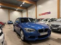 Begagnad BMW 116 M Sport 136 HK (100 kW) 2014 Blå Halvkombi