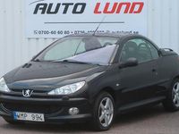 Begagnad Peugeot 206 CC Griffe 109 HK (80 kW) 2005 Svart (svartmetallic) Cab