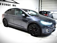 begagnad Tesla Model X 90D / 6 Sits / Drag / FSD / AWD / Garanti