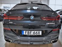 begagnad BMW X6 M50d M-sport Navi Pano 360° H&K Värm HUD Drag V-hjul Euro6 400hk