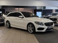 Begagnad Mercedes C220 AMG line 170 HK (125 kW) 2017 Vit Kombi