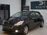 Begagnad Peugeot 208 82 HK (60 kW) 2014 Svart Halvkombi