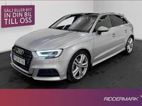 begagnad Audi A3 Sportback Q S-Line Pano Matrix Drag Välservad 2017, Halvkombi
