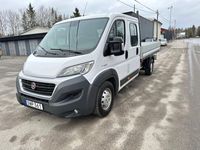 begagnad Fiat Ducato Dubbelhytt Lång Flak 2.3 Multijet 130hk Värmare