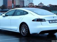 begagnad Tesla Model S Long Range AWD S/V-hjul Glastak Moms
