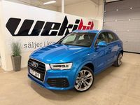 Begagnad Audi Q3 S-Line 184 HK (135 kW) 2016 Hainanblå metallic SUV