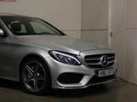 Begagnad Mercedes C220 AMG line 170 HK (125 kW) 2017 Silver Sedan