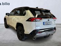 begagnad Toyota RAV4 Hybrid AWD-i 2,5 ELHYBRID STYLE JBL & TEKNIKPAKET DRAGKROK MOTORVÄRMARE VINTERHJUL 2019 Vit