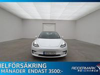Begagnad Tesla Model 3 Standard Range Plus 239 kW (325 HK) 2020 Vit Sedan