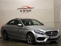 Begagnad Mercedes C220 AMG line 170 HK (125 kW) 2017 Silver Sedan