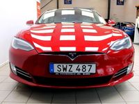 Begagnad Tesla Model S 386 kW (525 HK) 2018 Röd Halvkombi