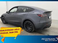 Begagnad Tesla Model Y Long Range AWD 378 kW (514 HK) 2023 Grå SUV