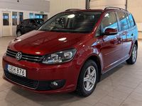 Begagnad VW Touran 105 HK (77 kW) 2013 Röd Minibuss