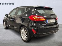 Begagnad Ford Fiesta Titanium 101 HK (74 kW) 2018 Svart Halvkombi