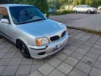 Begagnad Nissan Micra 82 HK (60 kW) 2002 Silver Halvkombi