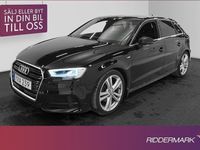 begagnad Audi A3 Sportback 1.5 TFSI 150hk S-Line Sensorer Välservad
