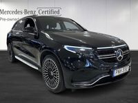 begagnad Mercedes EQC400 AMG Taklucka Burmester Minnesstolar Drag Moms