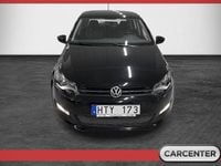 Begagnad VW Polo 86 HK (63 kW) 2010 Svart Halvkombi