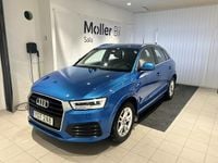 Begagnad Audi Q3 S-Line 184 HK (135 kW) 2016 Blå SUV